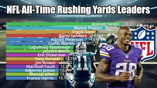 NFL AllTime Career Rushing Yards Leaders 19322023  Updated [upl. by Dahl186]