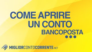 Come aprire un conto BancoPosta [upl. by Bogey]