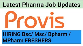 Latest Pharma freshers jobs at Hyderabad Bsc  Msc  Bpharmacy MPharmacy [upl. by Keiryt]