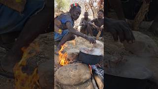 200yrs Old Stoge age man in the Bush hadzabetribe africantribe wildlife anima bushlife shorts [upl. by Cia]