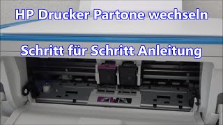 HP Drucker Patronen wechseln HP Deskjet 3639 Druckpatrone wechseln am Drucker [upl. by Gaylene457]