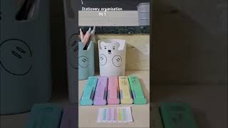 Stationery organisation Pt 1  shorts asmr [upl. by Elicia]