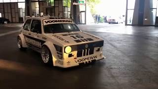 Tuning 2019 Voomeran VW Golf MK1 Widebody Rally auf Frontline Felgen [upl. by Inahteb]