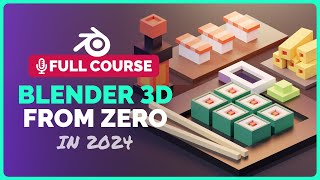 Full Blender 4 Course for Complete Beginners 2024  Polygon Runway [upl. by Seeto756]