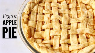 Vegan Apple Pie Easy Recipe [upl. by Maurili338]