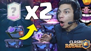 ¡ABRO 2 COFRES SUPERMÁGICOS ¡ME SALEN 2 LEGENDARIAS  Clash Royale [upl. by Nallad239]