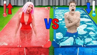 HOT vs COLD Pool Challenge [upl. by Coryden]