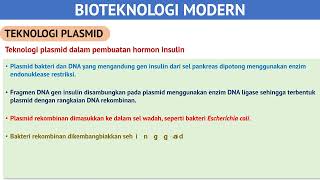 BIOTEKNOLOGI MODERN TEKNOLOGI PLASMID DAN HIBRIDOMA [upl. by Eelrak876]