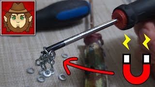 STOP DROPPING SCREWS DIYers Try This MagnetizerDemagnetizersHOW TO HOLD SCREWS CORRECTLY [upl. by Mallon]