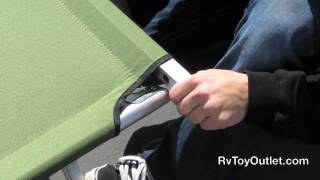 How to Assemble a Folding Aluminum Cot  RvToyOutletcom [upl. by Whitten535]