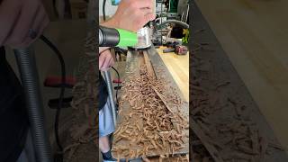 Part 1  Floating Shelf  Routing a channel for the shelf brackets homedecor woodworking [upl. by Areikahs]