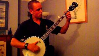 Cripple Creek in Clawhammer banjo fCFCD tuning [upl. by Yecies]