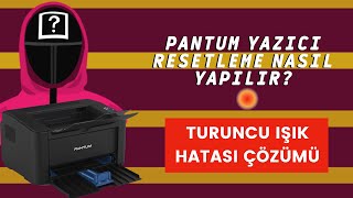 pantum P2500 Turuncu Işık Hatası Çözümü Toner Chip reset Pantum firmware Fix [upl. by Emee]