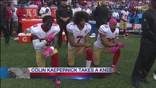 Kaepernick takes a knee at New Era Field [upl. by Zetram93]