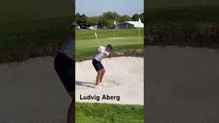 Ludvig Aberg bunker golf swing Ryder Cup 2023 [upl. by Wager]