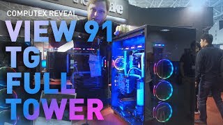 Computex Reveal Thermaltake View 91 Tempered Glass Full Tower Chassis [upl. by Grekin691]