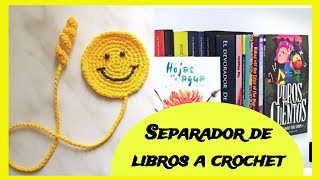 SEPARADOR DE LIBROS 📚 🙂a crochet de carita sonriente 🙂 paso a paso facil para principiantes [upl. by Eamanna272]