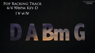 D Backing track Pop D A Bm G [upl. by Billi]