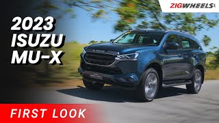 2023 Isuzu muX LSE 4x4 First Look  ZigwheelsPh [upl. by Nelg]