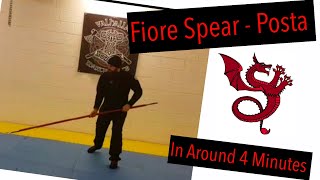 Fiore Spear Posta In Around 4 Minutes  Exiles Vlogs  Fiore dei Liberi [upl. by Yatnwahs]