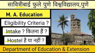 eligibility Criteria for MA Education at savitribai phule pune universityintakesppu unipune [upl. by Eyaf]