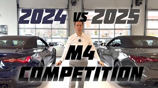 BMW M4 COMPETITION 2024 VS BMW M4 COMPETITION 2025 [upl. by Roosnam]