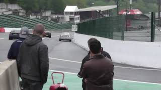 Epic fail at MLR Spa trackday  Mitsubishi EVO crashes M3 E46 [upl. by Ametaf480]