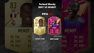 FERLAND MENDY BEST VS WORST CARD IN EVERY FIFA 1025 eafc mendy realmadrid laliga [upl. by Achorn363]