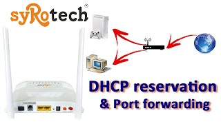 syRotech Portforwarding and DHCP reservartion [upl. by Minne]