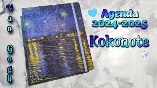 AGENDA KOKONOTE 2024 2025 Van Gogh 💖 Review 💖 Back to school 💞 [upl. by Sayres]