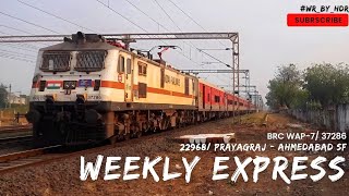 22968 PRAYAGRAJ  AHMEDABAD Sf Weekly Express [upl. by Adnwahs]