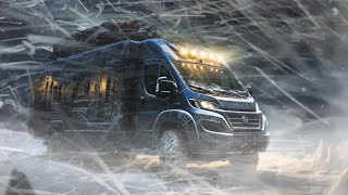 Surviving My 1st Winter of Extreme Van Life Blizzard Snow Storm Camping amp Freezing Cold vanlife [upl. by Sikes]