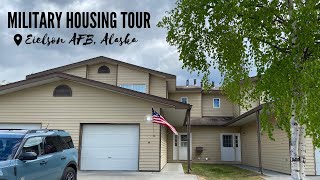 MILITARY HOUSE TOUR  EIELSON AFB ALASKA  BASE HOUSING [upl. by Ateiluj]