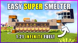 The BEST Super Smelter in Minecraft 121 Tutorial [upl. by Gow709]