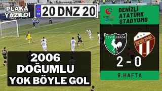 Denizlispor 20 İnegölspor  2006 Doğumlu Mustafa KAÇANdan Mükemmel GOL⚫️🟢🐓 [upl. by Enelra227]