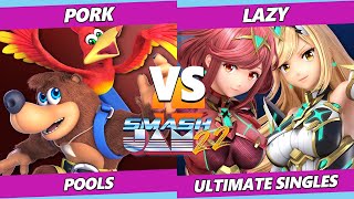 Smash Jam 22  Pork Banjo amp Kazooie Vs Lazy Pyra Mythra SSBU Ultimate Tournament [upl. by Ronnoc]