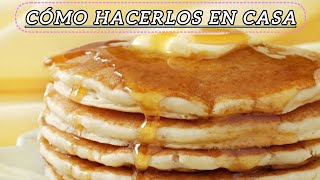 Como hacer panqueques caseros fácil y RÁPIDO [upl. by Darcy701]