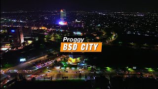 Drone View Malam Kota Bsd City Tangerang Selatanvideo kota bsd video malam [upl. by Winnick]