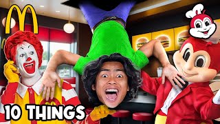 10 THINGS YOU SHOULD NOT DO AT MCDONALDS amp JOLLIBEES [upl. by Othelia]