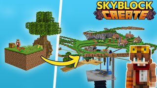 Taking Minecraft Skyblock to the Next Level but with the Create Mod [upl. by Acirne]