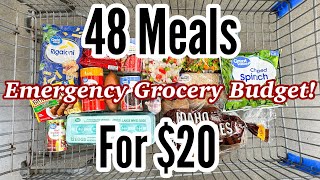 48 MEALS FOR 20  Quick amp EASY Cheap Meal Ideas  Emergency Grocery Budget Shopping  Julia Pacheco [upl. by Erfert]