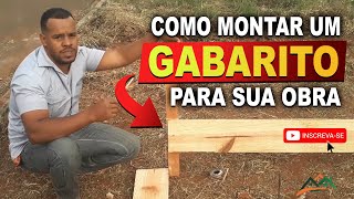 COMO MONTAR UM GABARITO PARA SUA OBRA [upl. by Annayat]