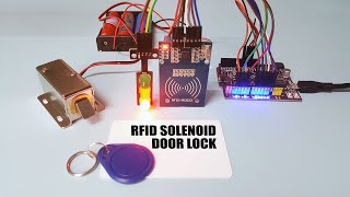 RFID Solenoid Door Lock [upl. by Arabela927]