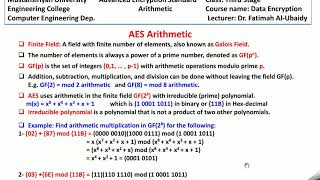 AES arithmetic and Galois field رياضيات خوارزمية AES [upl. by Ettegroeg]