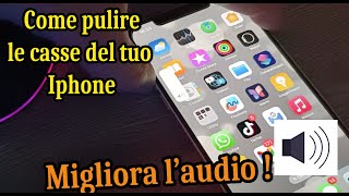 Come pulire le casse di iPhone da polvere con suono frequenza a 165 HZ [upl. by Nylinnej]