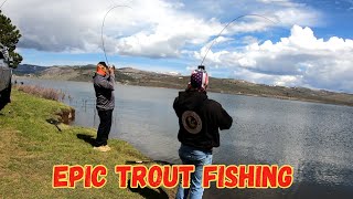 Epic Trout Fishing at The Aspen Cove Resort Fishing Panguitch Lake  UT [upl. by Odnala]