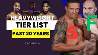 Heavyweight Boxing Tier List Ranking 20 Fighters of the Past 20 Years [upl. by Nosdivad]