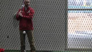 First Hit at the Alabama Baseball Indoor Practice Facility [upl. by Elfie236]