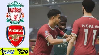 LIVERPOOL  ARSENAL  FRIENDLY MATCH 2024  EA SPORTS FC™ 24 [upl. by Solraced]