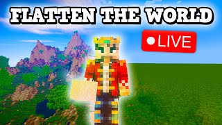 Minecraft Flattening The World Speedrun Multiplayer [upl. by Nicoline]